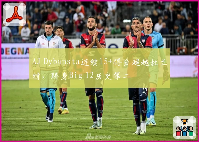 AJ Dybansta连续15+得分超越杜兰特，跻身Big 12历史第二